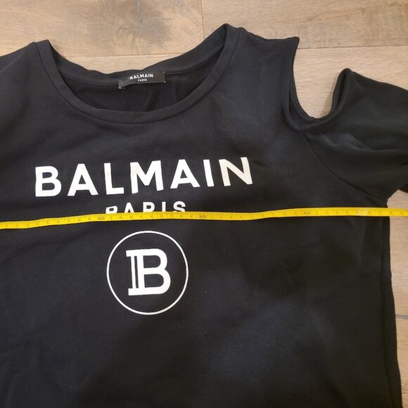 Balmain Black Cold-shoulder Top - Picture 8 of 8